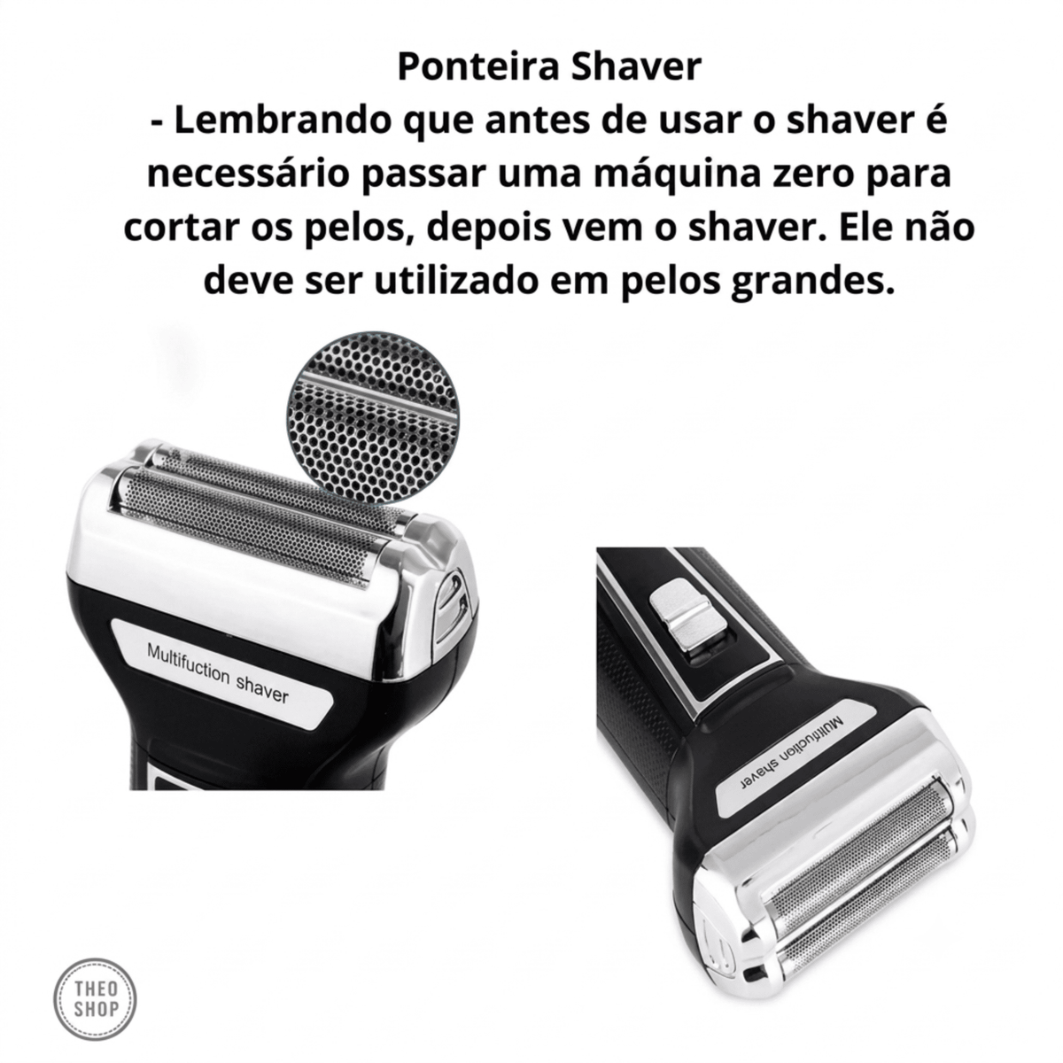 Barbeador Elétrico Kemei 3 em 1 – Barba, Cabelo e Pelos do Nariz | Recarregável Bivolt