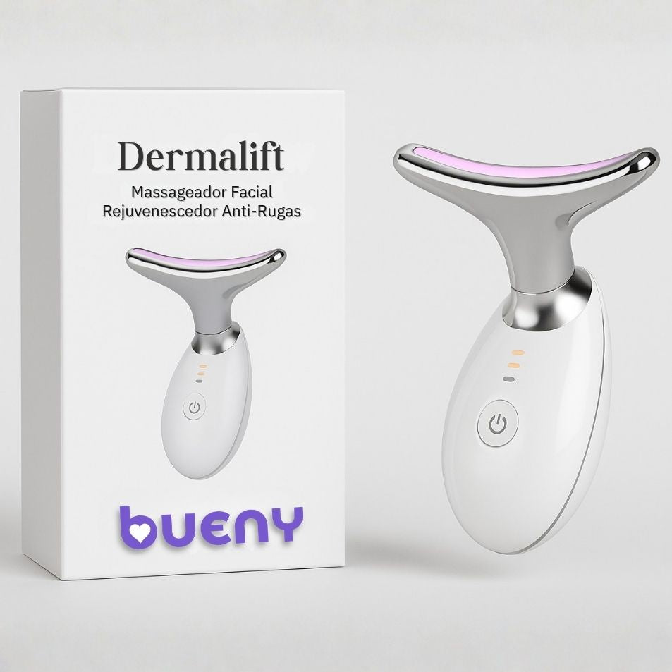 Massageador Facial com Fototerapia Anti-Rugas DermaLift