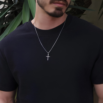 Colar Crucifixo em Prata 925
