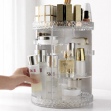 Crystal Spin Tower — Organizador Acrílico Giratório 360º