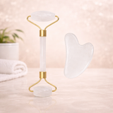 Ritual de Quartzo — Jade Roller + Gua Sha