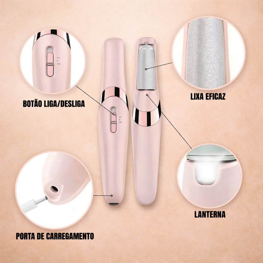Soft Feet Mini — Lixador Portátil de Pés
