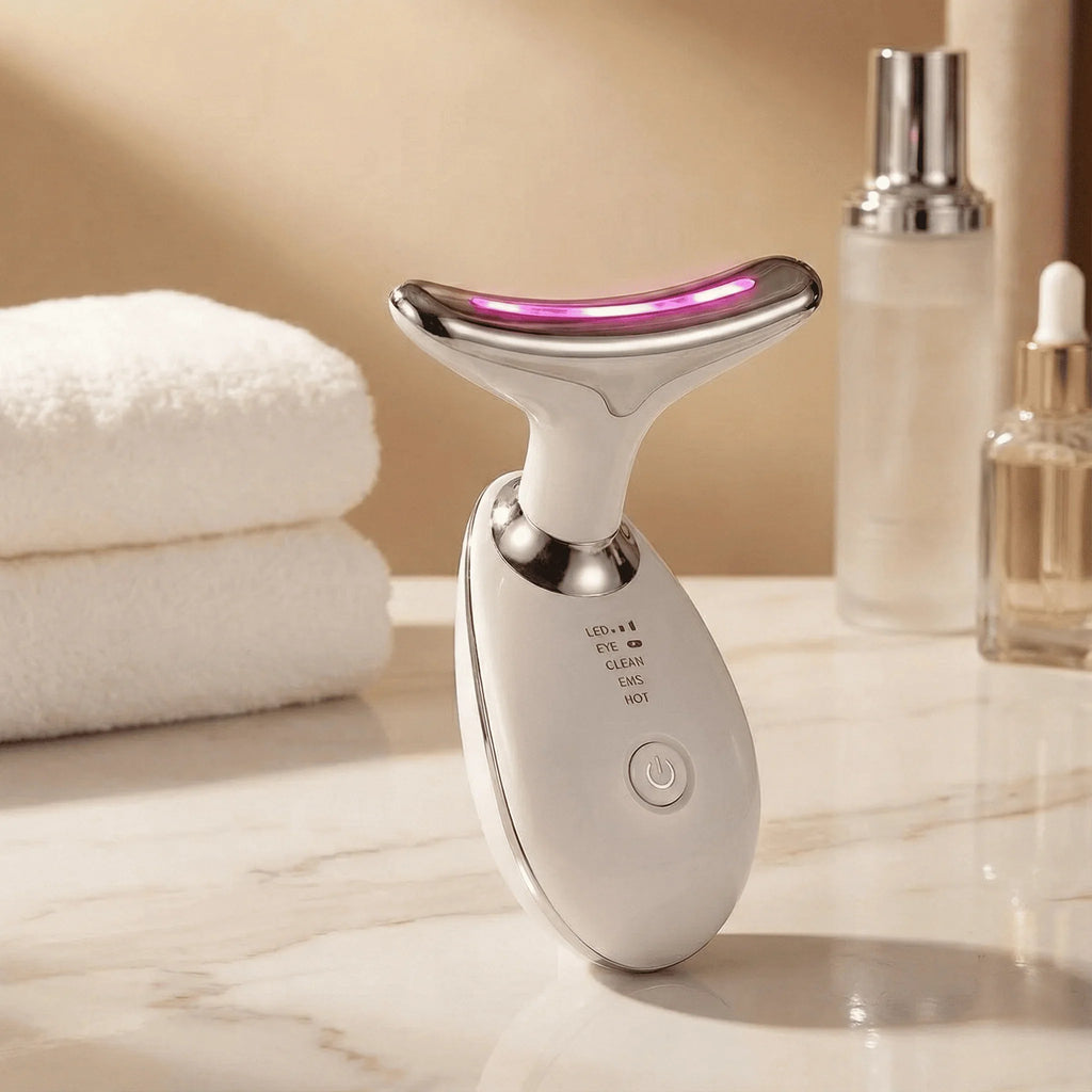 Massageador Facial com Fototerapia Anti-Rugas DermaLift