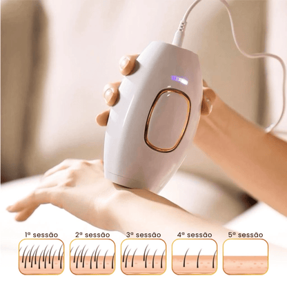 Depilador Laser Luz Pulsada Remover de Pelos Indolor Bivolt