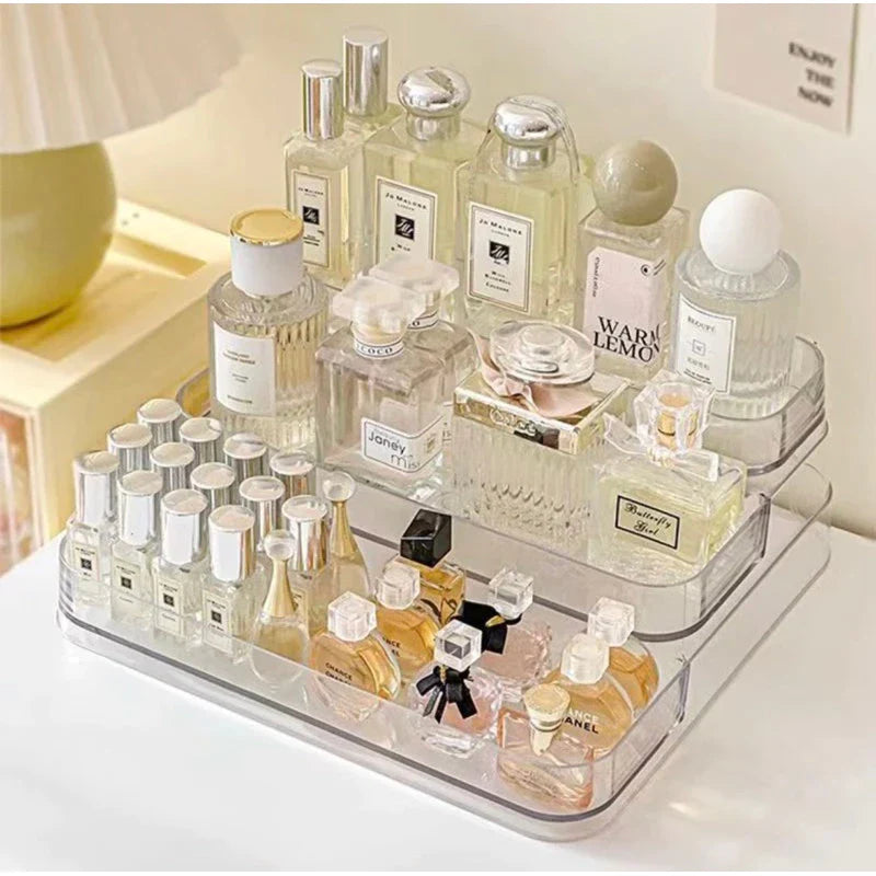 Perfume Stage Crystal — Expositor Multiuso 3 Andares