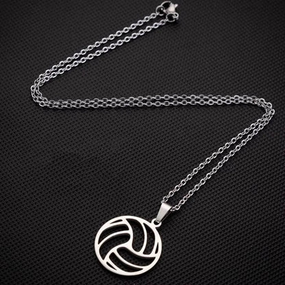 Colar Bola de Vôlei + Brinco