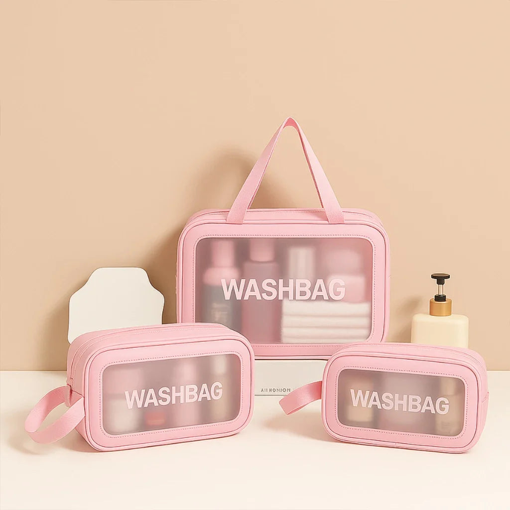 Trio Essencial — Kit de Necessaires Impermeáveis