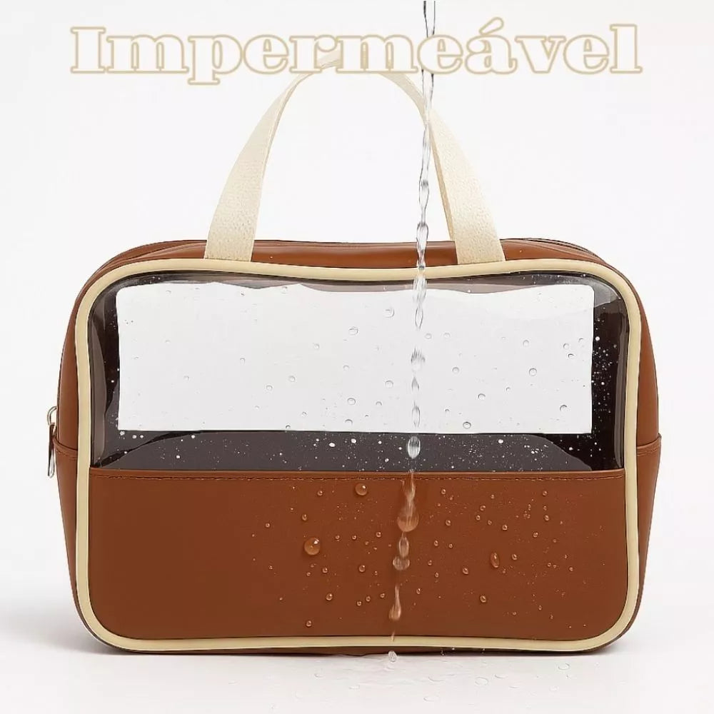 Crystal Lux Set — Trio de Necessaires Transparentes Premium