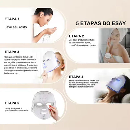 Aurora Skin — Máscara Facial LED Multicolor