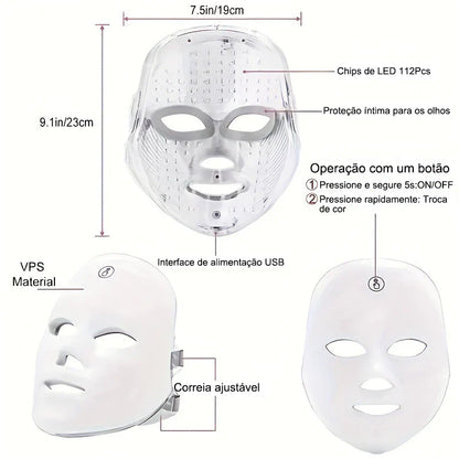 Aurora Skin — Máscara Facial LED Multicolor