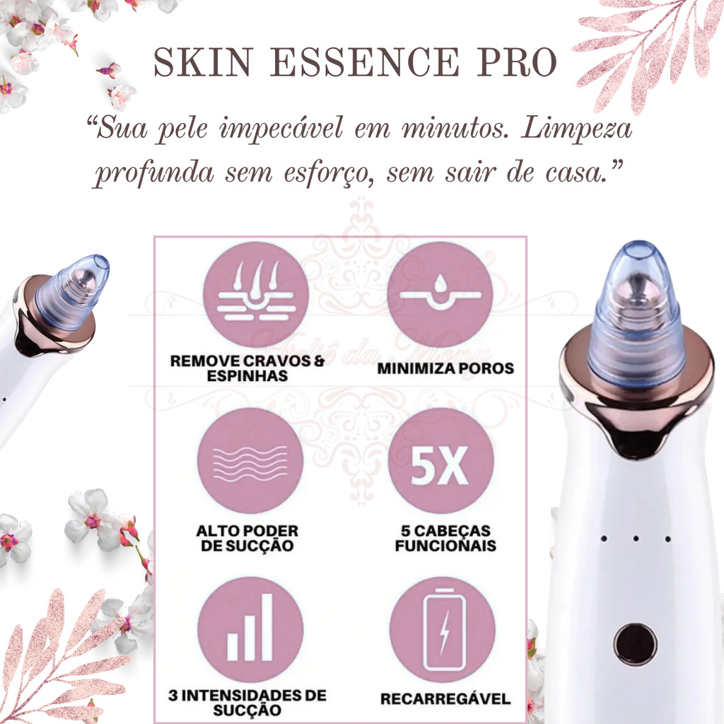 Skin Essence Pro™ – Removedor de Cravos a Vácuo com Limpeza Profunda Profissional