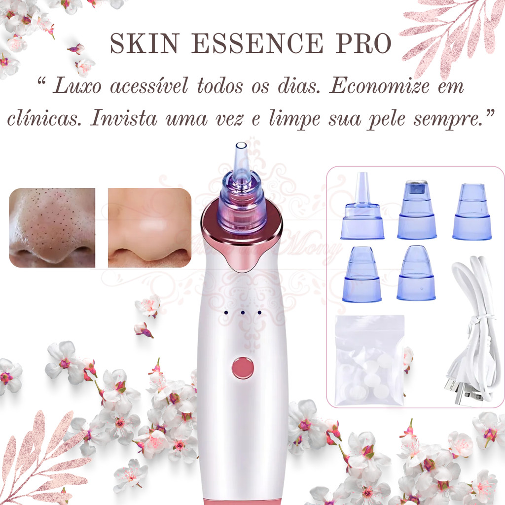 Skin Essence Pro™ – Removedor de Cravos a Vácuo com Limpeza Profunda Profissional